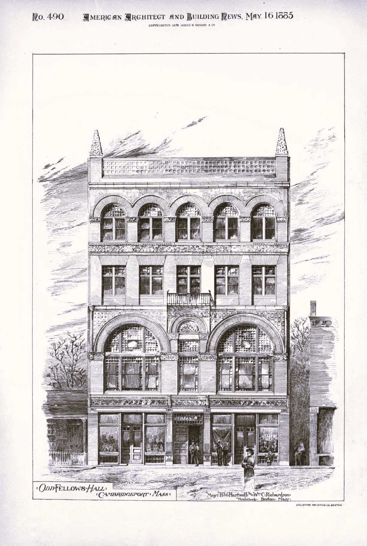 Odd Fellows Hall 1885 - cool